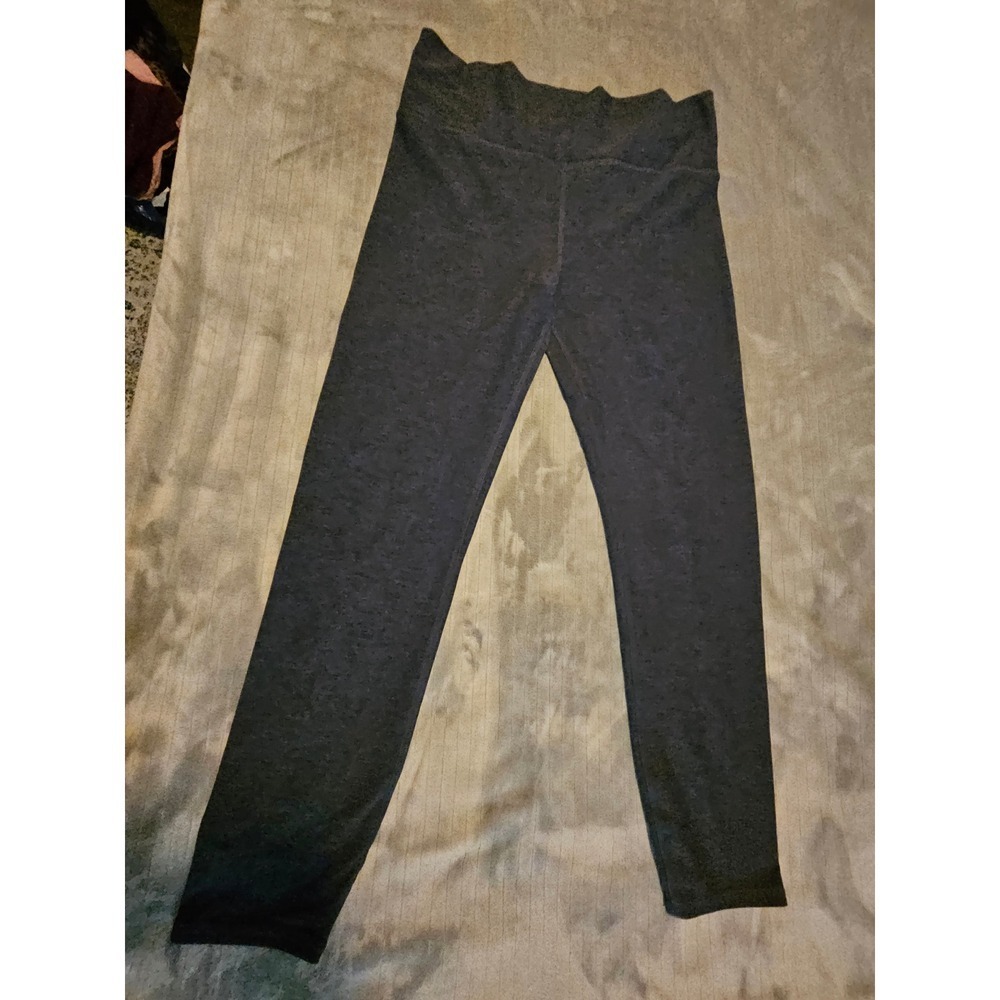 Vuori Womens High Waisted Performance Knit Leggings Charcoal Blue